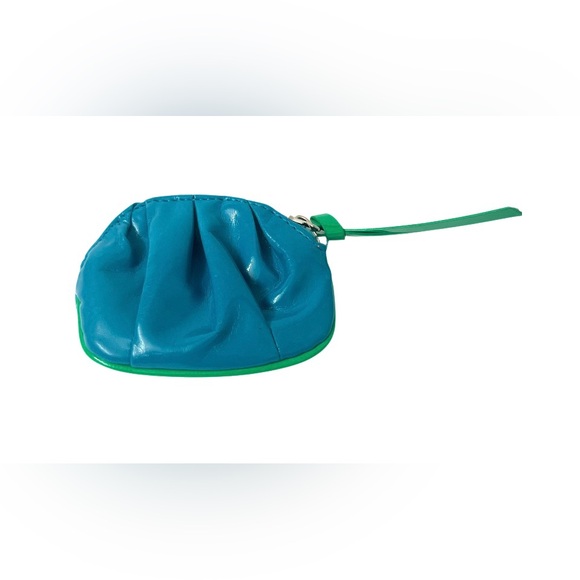 💚New Victoria's Secret Teal & Lime Coin Pouch/ Mini Case - Picture 4 of 8
